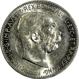Austria Franz Joseph I Silver 1914 1 Corona High Grade KM# 2820 (18 641)