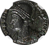 Roman Constantinian AD 330-340 AE3/4 NUMMUS NGC MS  Constantinopolis/Victory (1)