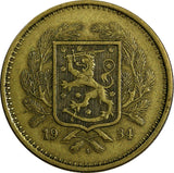 Finland Aluminum-Bronze 1934 20 Markkaa 31mm Mintage-390,000 KM# 32 (18 724)