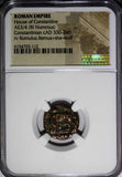 ROMAN Constantinian Dynasty AE3/4 Nummus AD 330-340 / She-Wolf &Twins NGC (112)