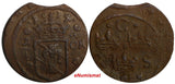 Sweden Christina (1632-1654) Copper 1634 1/4 Ore 29.45mm KM# 152.2 (14 229)