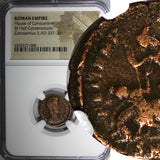 Roman Constantius II AD 337-361 BI Half Centenionalis /Soldier Horseman NGC (88)