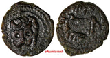 SICILY Italian states William II (1166-1189) AE 1 Follaro Lion Biaggi-1232 (940)