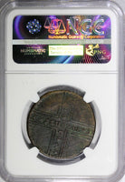 RUSSIA Anna 	Ioannovna Copper 1730 MM 5 Kopecks NGC VF DETAILS VERY RARE KM#190
