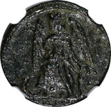 Roman Constantinian AD 330-340 AE3/4 NUMMUS NGC Rev.Constantinopolis/Victory (2)