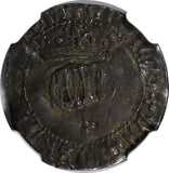 SPAIN Henry IV (1454-1474) Silver 1/2 Real Seville NGC VF DETAILS Toned  (003)