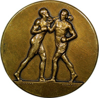 INDIA MADRAS PRESIDENCY BRONZE 1939 BOXING MEDAL by F. Phillips 44mm XF (9553)