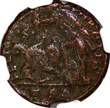 ROMAN Gallus as Caesar Centenionalis AD 351-354 /BATTLE Soldier Horse man NGC(1)