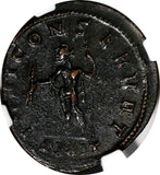 Roman Empire Maximian,AD 286-310 BI Aurelianianus/Jupitert hunderbolt NGC AU (7)