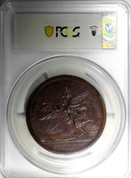 RUSSIA Specimen Medal 1717 Peter I  "Paris Mint Visit" 60mm  PCGS SP62 D-52.1