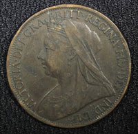 Great Britain Victoria Bronze 1898 1 Penny 30.8 mm  KM# 790 (22 508)