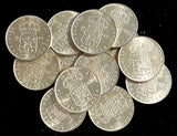 SWEDEN Gustaf VI Silver 1952-1966 TS 2 Kronor UNC/BU KM# 827 RANDOM PICK (1 C.)