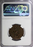 ROMAN Severus II as Caesar AD 306-307 BI  Nummus /Genius Wealth NGC (026)