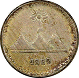 Guatemala Silver 1889/889 1/4 Real KM# 158 (22 677)