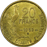 France Aluminum-Bronze 1953 B 20 Francs aUNC KM# 917.2 (21 451)