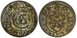 Swedish Livonia City of Riga Carl X Gustav Silver 1657 1 Solidus KM# 50 (22 235)