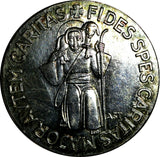 Religious Silver Medal Anno Santo 1950 28mm (13 947)