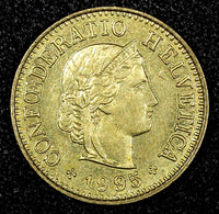 Switzerland Aluminum-Bronze 1995 B 5 Rappen UNC KM# 26c (22 852)