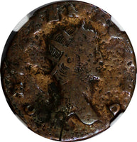 ROMAN.Gallienus AD 253-268  BI Double-Denarius / MARS NGC (15)
