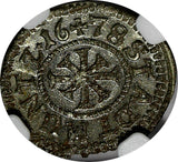 German States NURNBERG Silver 1678 1 Kreuzer, 4 Pfennig NGC MS65 KM#194(3)