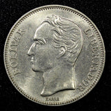 Venezuela Nickel 1967 2 Bolivares 27 mm Nice High Grade Y 43  (22 645)