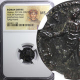 Roman HELENA AD 324-328/30 AE4 BI Nummus NGC MS /GODDESS PAX (188)