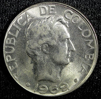 Colombia General Santander 1969 20 Centavos UNC  KM# 227 (23 581)