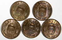 LATVIA Bronze 1939 2 Santimi 1 YEAR TYPE UNC KM# 11.2 RANDOM PICK (1 COIN)