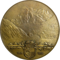 AUSTRIA -HUNGARY WWI BRONZE MEDAL 1916 Franz Freiherr Rohr von Denta 65mm H-7780