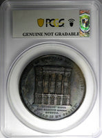 GREAT BRITAIN 1839 Silver Medal Centenary of Wesleyan Methodism 66mm PCGS AU DET