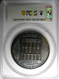 GREAT BRITAIN 1839 Silver Medal Centenary of Wesleyan Methodism 66mm PCGS AU DET