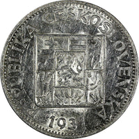 Czechoslovakia Silver 1931 10 Korun 30 mm KM# 15 (19 688)