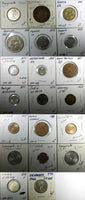 WORLD COINS LOT OF 20 Coins 1917-1993 Identified 2 x 2 Cardboard (18 111)