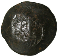 BYZANTINE Manuel I.1143-1180 AD,Constantinople.Billon Aspron Trachy, 27mm,3,27g.