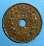 SARAWAK Copper Charles J. Brooke 1896 - H 1 Cent  KM# 7