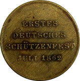 Frankfurt am Main.Token 1862 1st German shooting festival.Bronze (18 339)