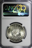 South Africa Elizabeth II Silver 1955 2-1/2 Shillings NGC MS62 KM# 51 (021)