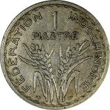 French Indo-China 1947 1 Piastre Mintage-261,000 SCARCE KM# 32.1 (19 605)