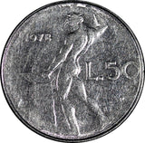 Italy Stainless Steel 1978 50 Lire 24.8 mm KM# 95.1 (21 624)