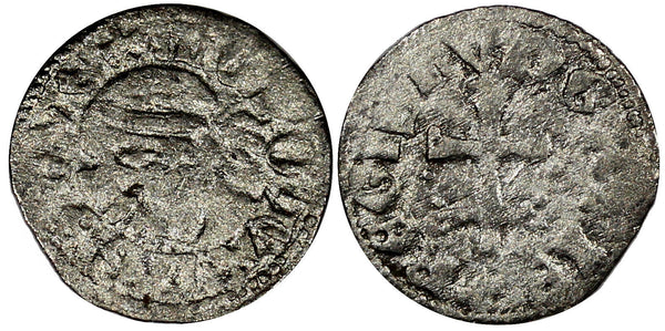 HUNGARY	Louis I (1342-1382) Silver DENIER  "Denarius Saracenus" 14mm H-548 (937)