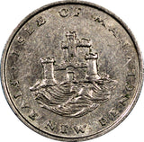 Isle Of Man Elizabeth II 1975 5 New Pence Towers on Hill KM# 22 (8941)