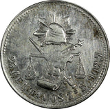 MEXICO Silver 1886 ZS S 25 Centavos Zacatecas Mint-613,000 SCARCE KM#406.9 (115)