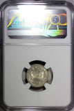 Norway Oscar II Silver 1901 25 Øre NGC MS61 Mintage-606 900 KM# 360 (020)