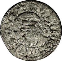 HUNGARY	Louis I (1342-1382) Silver DENIER  "Denarius Saracenus" 14mm H-548 (937)