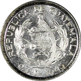 GUATEMALA Silver 1945 5 Centavos  BU COIN KM# 238.1 (727)
