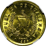 Guatemala Bartolomé de las Cas 1994 1 Centavo NGC MS66 TOP GRADED KM# 275.5 (30)