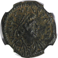 BYZANTINE EMPIRE Justinian I. AD 527-565.Pentanummium (5 Nummi) GRADED NGC (8)