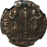 ROMAN Constans AD 337-350 AE4 BI Nummus / Army Soldiers NGC (088)