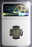 RUSSIA Ivan VI Antonovich  1741 MMD  Grivennik NGC AU58 VERY RARE KM# 205 (5)