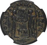 ROMAN.Diocletian AD 284-305 AE Post-Ref.Radiate Rev.Victory on Globe NGC (007)